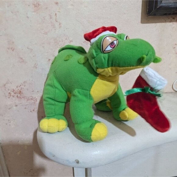The Land Before Time Spike Green Dinosaur Toy Network Christmas Holiday plush - Picture 4 of 10